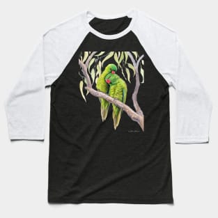 Scaly-Breasted Lorikeets - watercolour design by Nadya Neklioudova Baseball T-Shirt